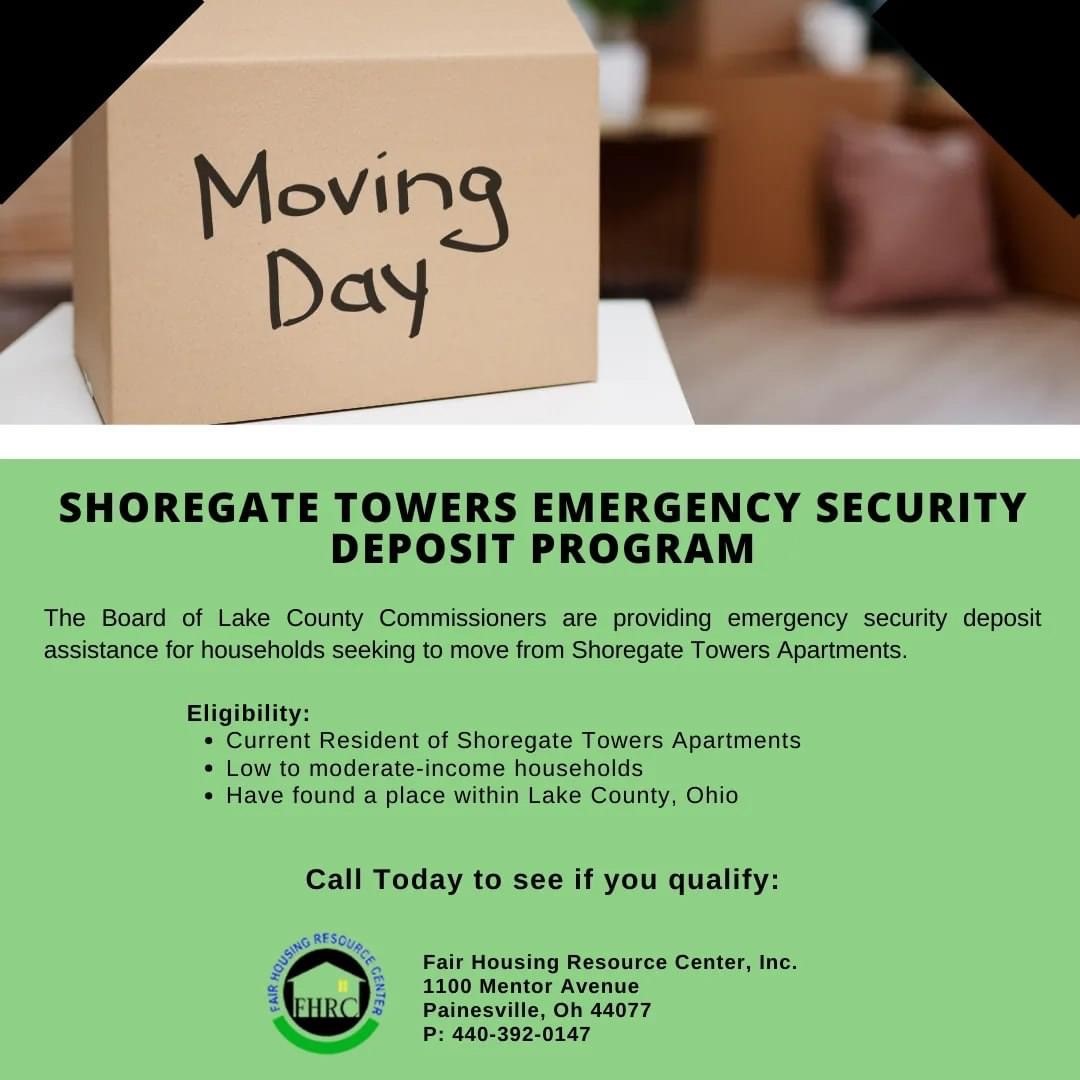 ATTENTION SHOREGATE TOWERS RESIDENTS Willowick Ohio