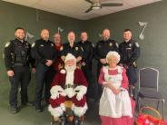 Santa Mrs Claus and Willowick PD